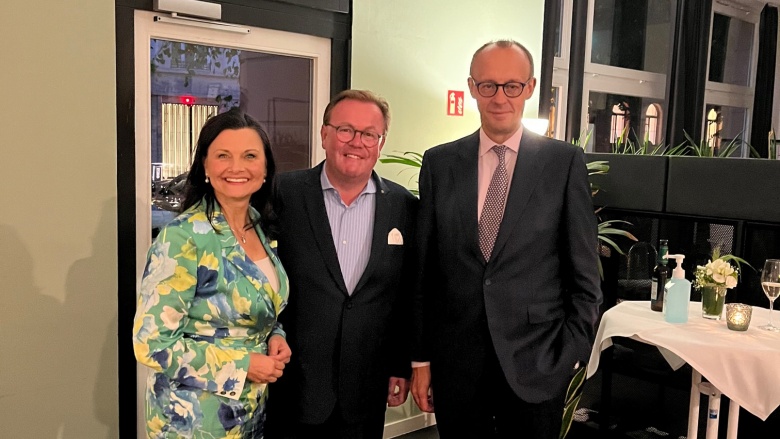 Treffen von Matthias Klein mit Gitta Connemann MdB und Friedrich Merz MdB 