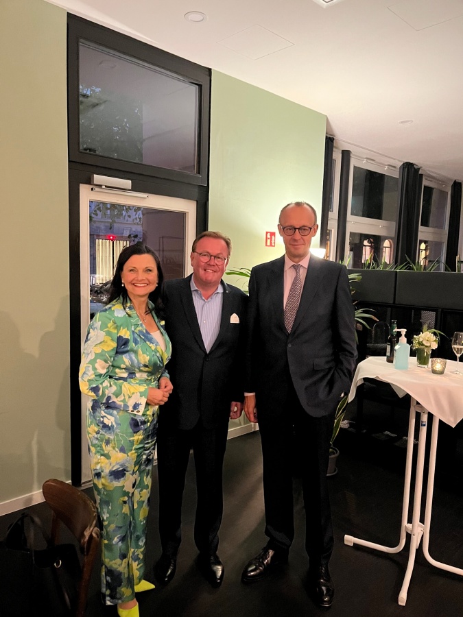 Treffen von Matthias Klein mit Gitta Connemann MdB und Friedrich Merz MdB 