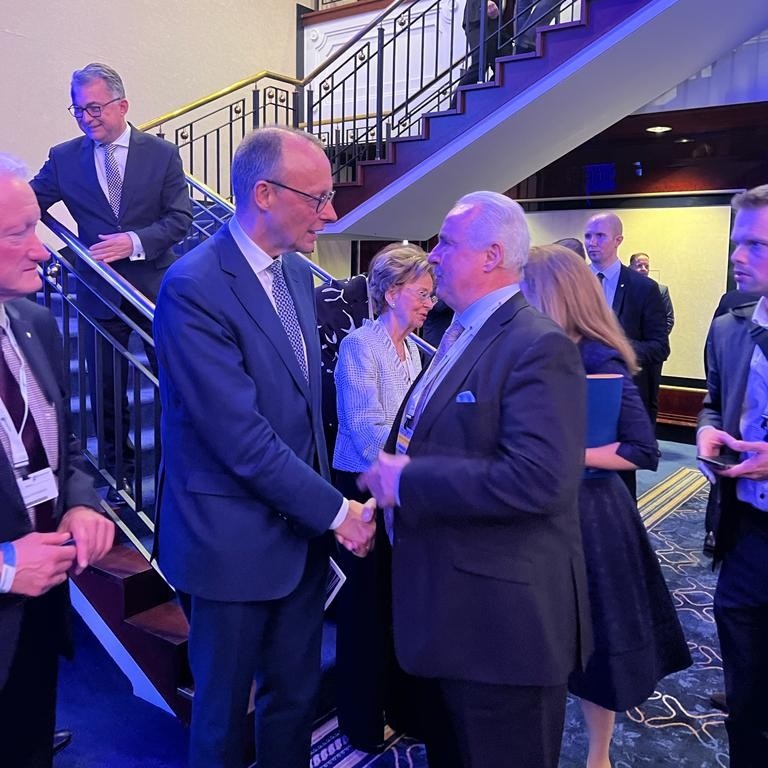 Friedrich Merz und Klaus Goder