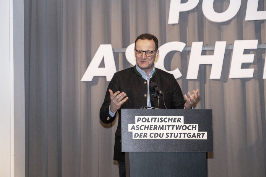 Politischer Aschermittwoch 2024, Jens Spahn am Rednerpult
